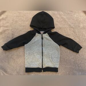 Cat & Jack Black and Gray Kids Hoodie Boys 2T